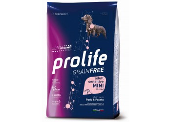 Prolife Grain Free Adult Sensitive Maiale Fresco disossato e Patate Mini da kg 7