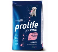 Prolife Sensitive Puppy Agnello Fresco disossato e Riso Medium/Large da kg 10