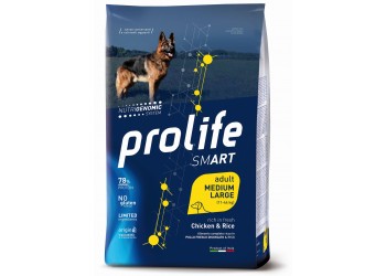 Prolife Smart Adult Pollo Fresco disossato e Riso Medium Large da kg 12