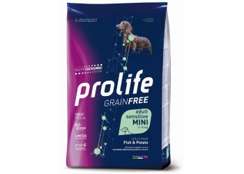 Prolife Grain Free Adult Sensitive Salmone Fresco diliscato e Patate Mini da kg 7