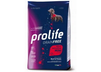 Prolife Grain Free Adult Sensitive Manzo Fresco disossato e Patate Mini da kg 7