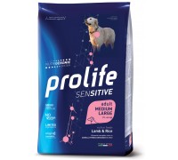 Prolife Sensitive Adult Agnello Fresco disossato e Riso Medium/Large da kg 10