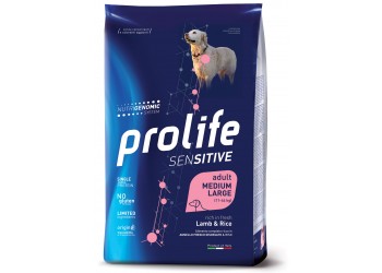 Prolife Sensitive Adult Agnello Fresco disossato e Riso Medium/Large da kg 10