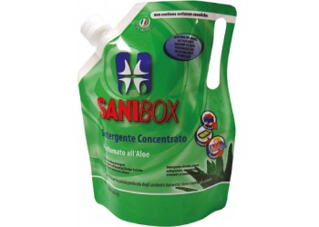 Sanibox Detergente Igienizzante elimina odori da 1 litro Profumazione Aloe 
