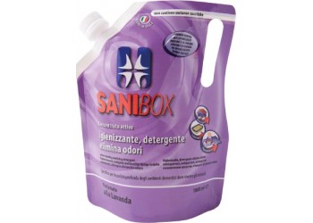 Sanibox Detergente Igienizzante elimina odori da 1 litro Profumazione Lavanda
