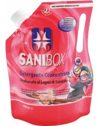 Sanibox Detergente Igienizzante elimina odori da 1 litro Profumazione Legno di Sandalo