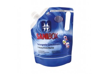 Sanibox Detergente Igienizzante elimina odori da 1 litro Profumazione Fresh Marine