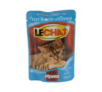 Monge Lechat buste Bocconcini in Salsa con Pesce Bianco dell'Oceano 100 gr