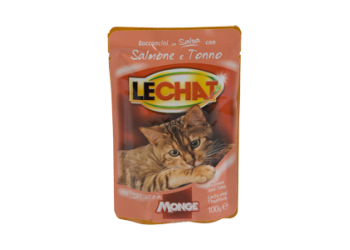 Monge Lechat buste Bocconcini in Salsa con salmone e tonno 100 gr