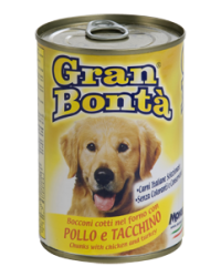 Monge GRAN BONTÀ Bocconi con pollo e tacchino 400 gr 