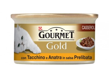 Purina Nestlè Gourmet Gold CASSEROLE CON ANATRA E TACCHINO IN SALSA 85gr