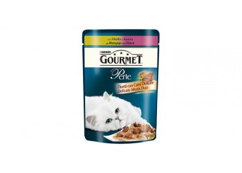 Purina Gourmet Perle Duetti Gr.85 con vitello e anatra