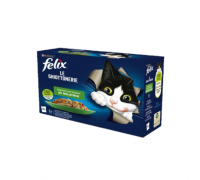 Purina Felix selezioni deliziose con verdure confezione da 12 bustine da 85 gr