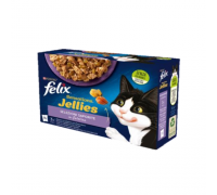 Purina Felix selezioni saporite in gelatina jellies sensations confezione da 12 bustine da 85 gr