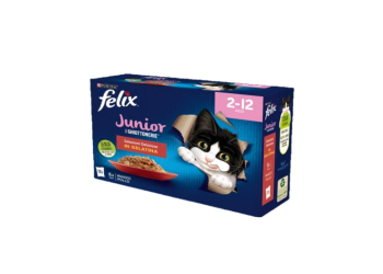 Purina Felix Junior le ghiottonerie selezioni deliziose in gelatina manzo e pollo confezione da 12 bustine da 85 gr