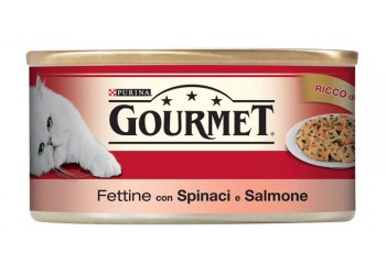 Purina Gourmet 195gr fettine con spinaci con salmone