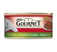 Purina Gourmet 195gr fettine con verdure con coniglio e rognone