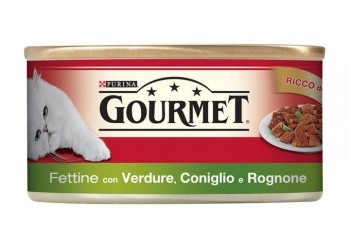 Purina Gourmet 195gr fettine con verdure con coniglio e rognone