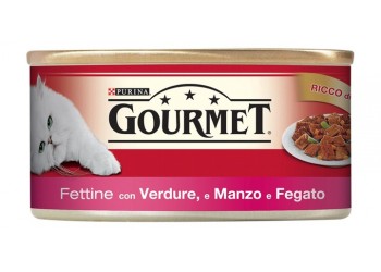 Purina Gourmet 195gr - fettine con verdure con manzo e fegato