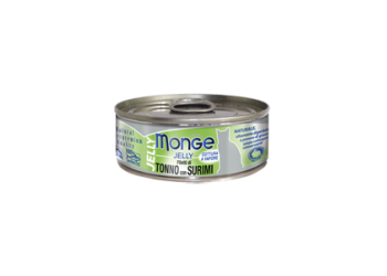 Monge Superpremium Jelly Filetti di Tonno del Pacifico con Delicato Surimi in Gelatina 80 gr