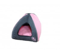 Casetta Igloo per Gatti mis. 35x35x35 Rosa-Griggio