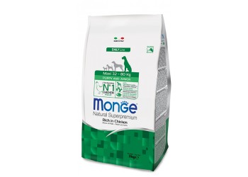 Monge Superpremium Maxi Puppy & Junior Ricco di Pollo da 12 kg 