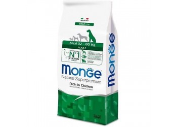 Monge SUPERPREMIUM MAXI Adult da 3 kg disp.nel formato da 12 kg € 33,90