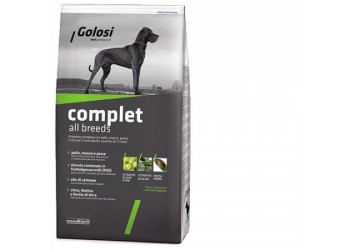 Golosi Complet all breeds completo con pollo manzo pesce e riso per cane adulto a partire da 12 mesi da kg 12