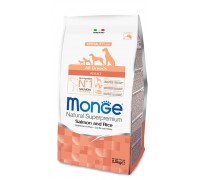 Monge Superpremium All Breeds Adult Salmone e Riso da 12 kg cane ( ex formato da kg 15 )