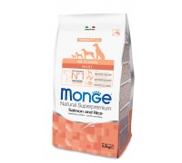 Monge SUPERPREMIUM ALL BREEDS ADULT Salmone e Riso da 12 kg cane ( ex formato da kg 15 )