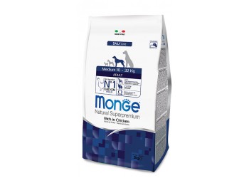 Monge SUPERPREMIUM MEDIUM Adult da 3 kg disp.nel formato da 12 kg 