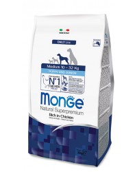 Monge Superpremium Medium Puppy & Junior Cane con Pollo da 12 kg 