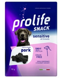 Prolife Dog Snack Sensitive Grain Free Maiale 90 gr