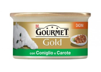 Purina Nestlè Gourmet Gold Dadini in salsa gr 85 con CONIGLIO E CAROTE
