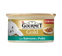 Purina Nestlè Gourmet Gold Dadini in salsa gr 85 con SALMONE E POLLO