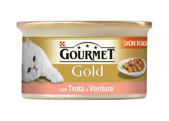 Purina Nestlè Gourmet Gold Dadini in salsa gr 85 con TROTA E VERDURE