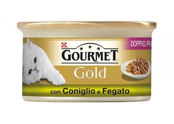 Purina Nestlè Gourmet Gold Doppio Piacere gr 85 con CONIGLIO E FEGATO