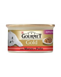 Purina Nestlè Gourmet Gold Doppio Piacere gr 85 con MANZO E POLLO