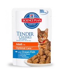 Hill's Science Plan Feline Adult Optimal care Con Pesce Oceanico 85gr Bustina umido
