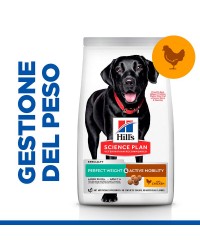 Hill's Science Plan PERFECT WEIGHT & ACTIVE MOBILITY LARGE BREED ADULT ALIMENTO PER CANI con POLLO Da kg 12