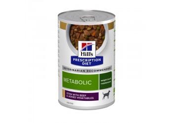 Hill's Prescription Diet Metabolic Spezzatino per Cani Aromatizzato con Manzo e Verdure da 354 gr