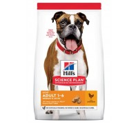 Hill's Science Plan Canine Adult Medium Light con Pollo 14 Kg secco 12+2 Kg Offerta € 3,75 / kg