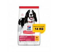 Hill's Science Plan Canine Adult Advanced Fitness Medium con Pollo 14 kg secco ex 12 kg OFFERTA € 3,29 / kg  