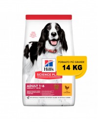 Hill's Science Plan Canine Adult Advanced Fitness Medium con Pollo 14 kg secco ex 12 kg OFFERTA € 3,29 / kg  