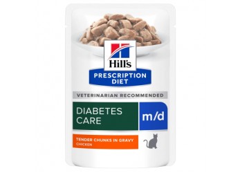 Hill's Prescription Diet m/d Diabetes Care Bustina con Pollo per Gatti da 85 gr