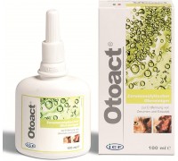 Otoact ICF Detergente auricolare per cani e gatti in casi di iperproduzione di cerume 100 ml 