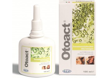 Otoact ICF Detergente auricolare per cani e gatti in casi di iperproduzione di cerume 100 ml 