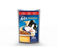 Purina Felix Sensations con Manzo in gelatina con Pomodoro