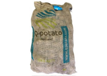 Patate da Semina Spunta Pezzatura 55/65 Certificata Olandese Q-Potato Tuberi kg 25 Pasta Gialla 