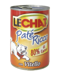 Monge Lechat Patè Ricco Paté con vitello 400 gr
